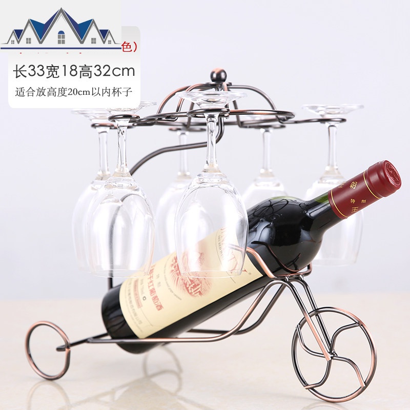 倒挂红酒杯架创意红酒架个性铁艺欧式酒架摆件葡萄酒架高脚杯杯架_4_782 常规战车