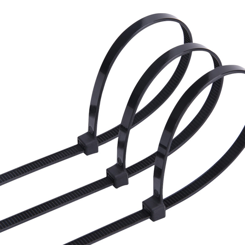 鸿启纳 尼龙扎带自锁式强力塑料捆绑扎带黑色23122511 7.6mm*150mm (100根/包)高清大图