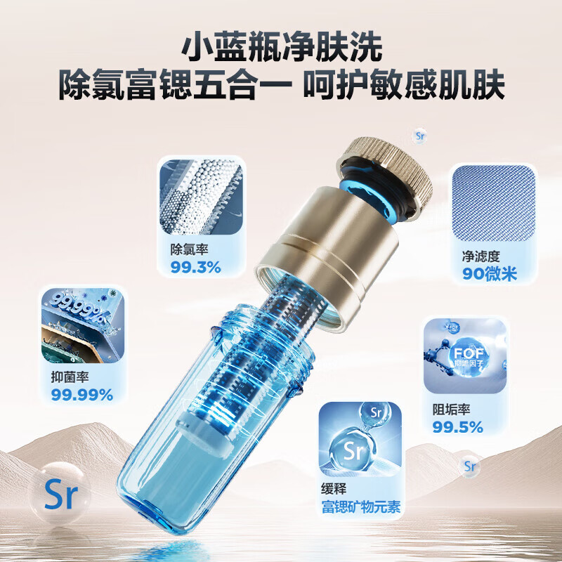 海尔(Haier)麦浪套系电热水器 国家补贴15%双胆扁桶60升BK5PLUS富锶小蓝瓶无镁棒3300W速热一级能效高清大图