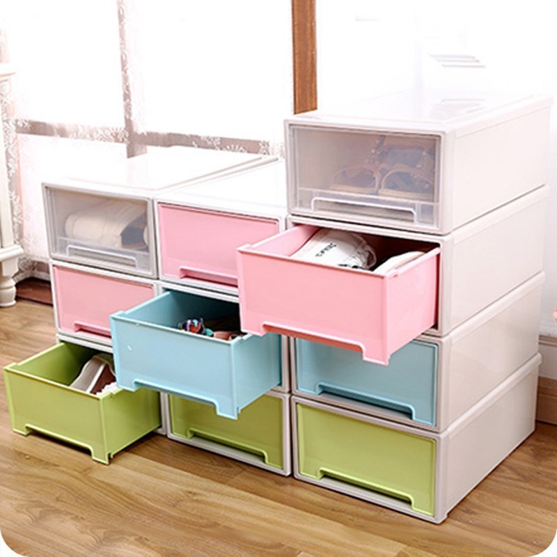 日用抽屉式塑料收纳箱内衣收纳盒衣柜衣服大号整理箱子衣物玩具储衣箱