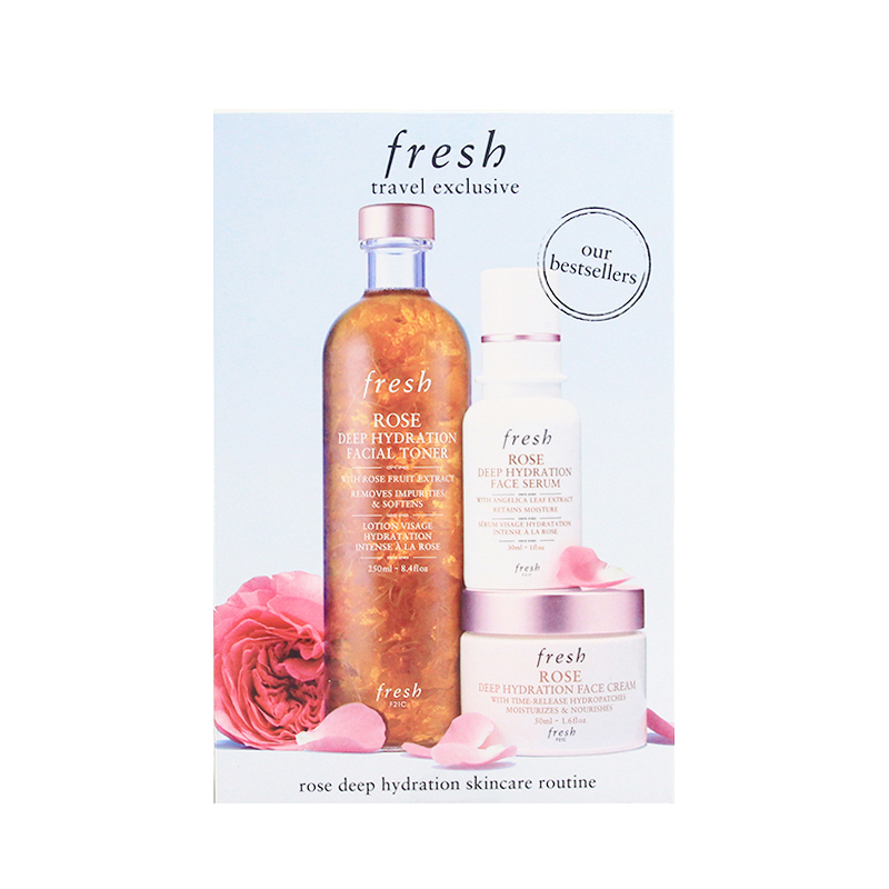馥蕾诗 Fresh 护肤套装馥蕾 诗 Fresh 套装玫瑰三件套玫瑰花瓣水250ml精华露30ml玫瑰面霜50ml护肤套装 价格图片品牌报价 苏宁易购金贸美妆海外专营店