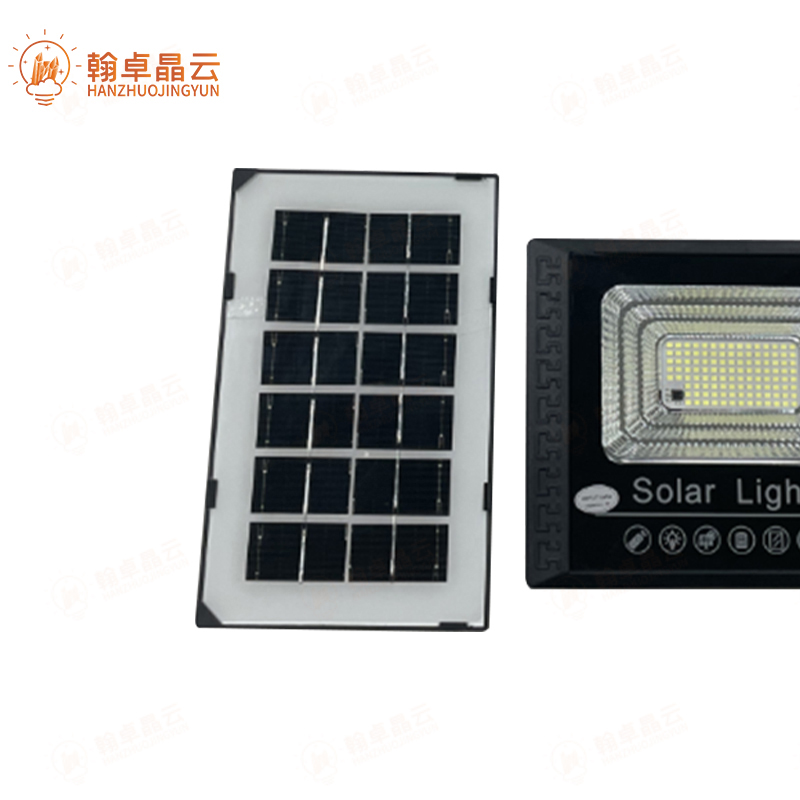翰卓晶云 太阳能灯LED投光灯露营营地灯室外防水路灯65W HZ-598S-004高清大图