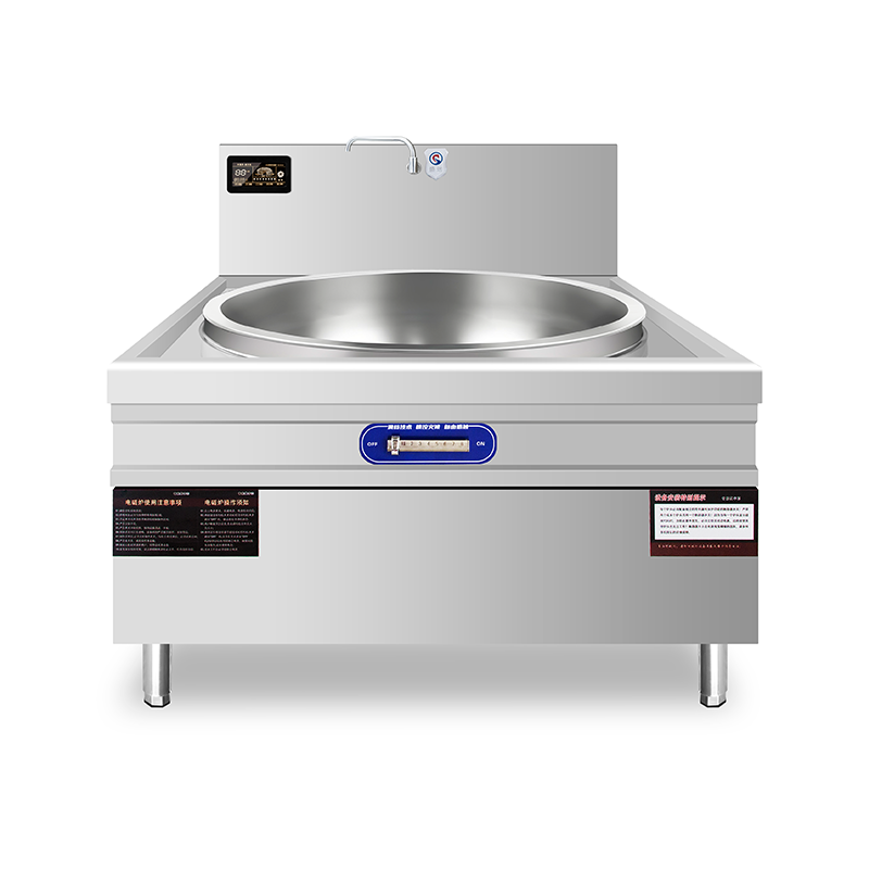 盛远商用电磁大锅灶加厚不锈钢机身 纯铜线圈 防水设计 智能机芯 120型380v