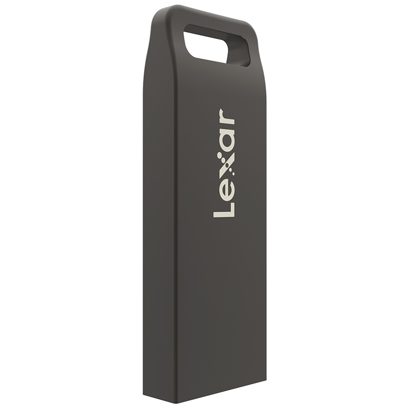 雷克沙(Lexar)M37 U盘64GB 高速USB3.0读速100MB/s写速30MB/s小巧便携 坚固金属外壳 灰色