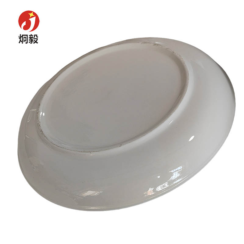 炯毅 盘子陶瓷菜盘子水果盘家用圆形可爱吃菜碟子 白瓷盘子30cm 个高清大图