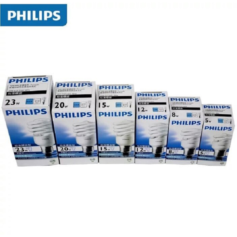 飞利浦PHILIPS 32W E27 TORNAD螺旋标准节能灯泡24只/箱 1箱