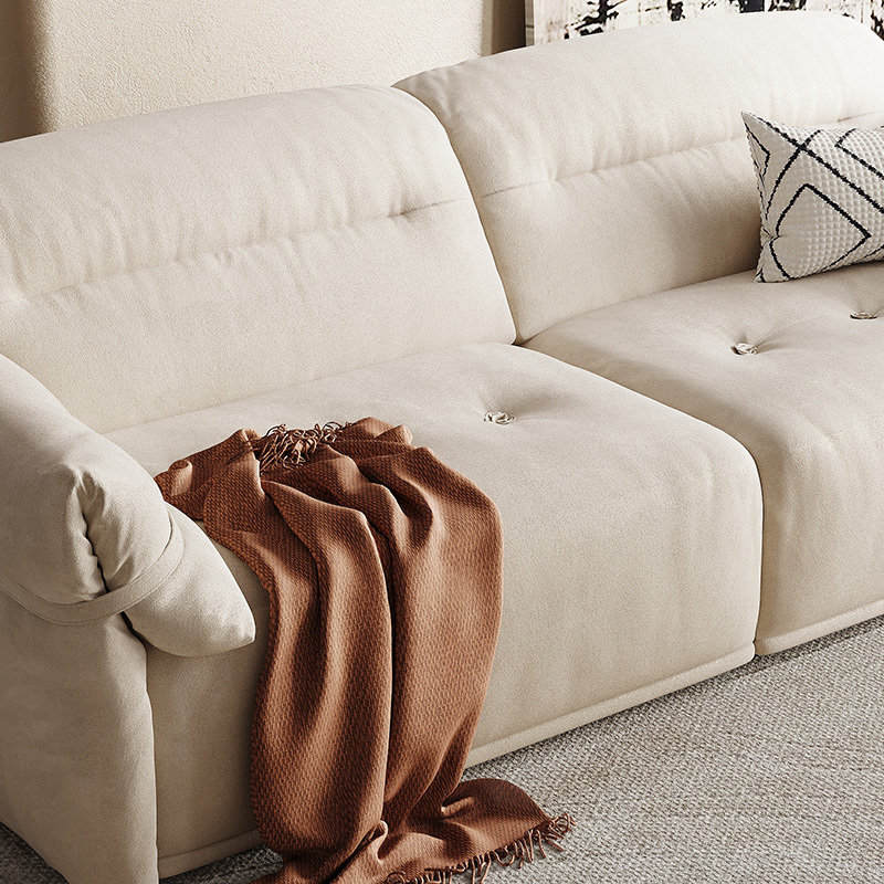 芝華仕(cheers)芝华仕意式极简布艺大象耳朵沙发简约客厅羽绒直排网红