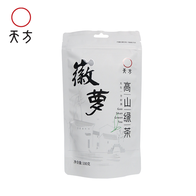 [中华特色]池州馆 春茶新茶绿茶安徽天方100g一级高山绿茶 /袋装 雨前高山浓香耐泡型绿茶华东高清大图