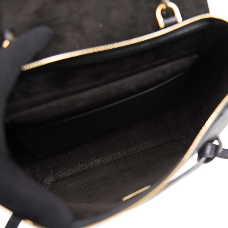 [直营] 赛琳(CELINE)BOLSO BELT 粒面小牛皮手袋 鲶鱼包 包盖式 女士手提包单肩包女包
