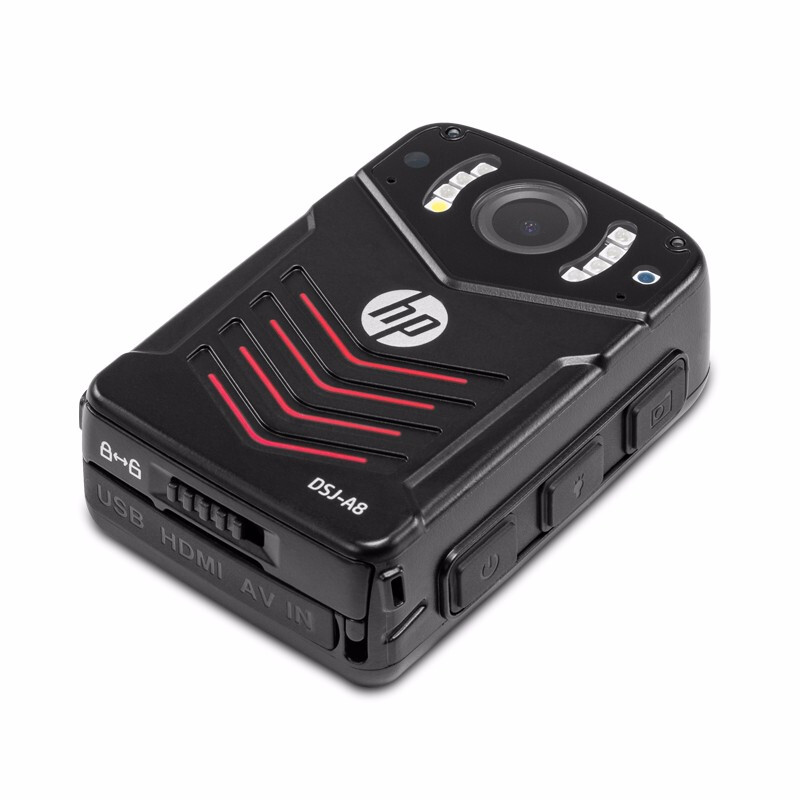 惠普(hp)DSJ-A8执法记录仪 1296P高清红外夜视 3600万像素 黑色 32G高清大图
