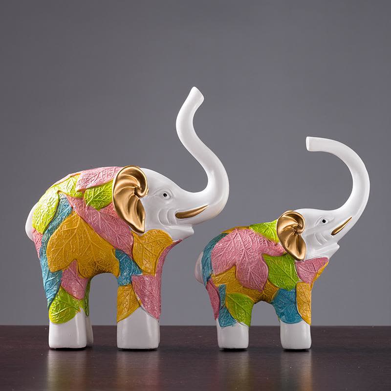 美帮汇欧式大象摆件对象创意时尚工艺客厅装饰办公室桌面司开业礼品图片