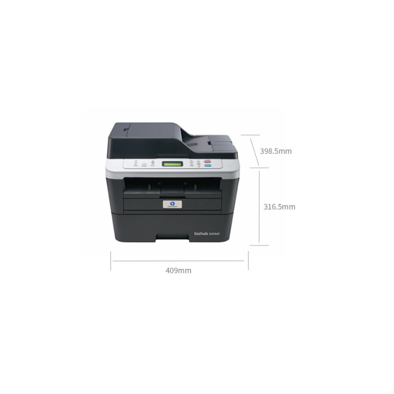 柯尼卡美能达(KONICA MINOLTA)3000MF黑白激光打印机 柯美复印机 多功能扫描一体机