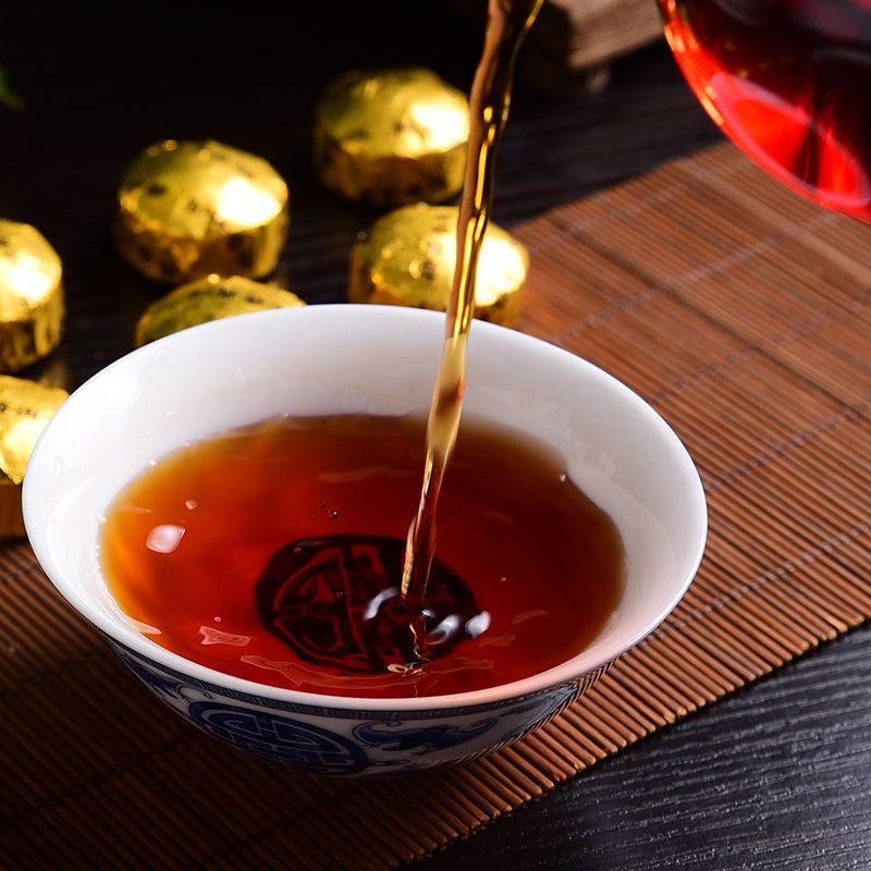 正宗云南糯米浓香型宫廷普洱熟茶迷你小沱茶叶小金沱半斤一斤罐装 糯香小沱茶250G