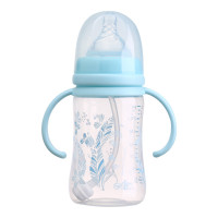 日康宽口径有柄自动奶瓶(240ML.PP) RK-3129