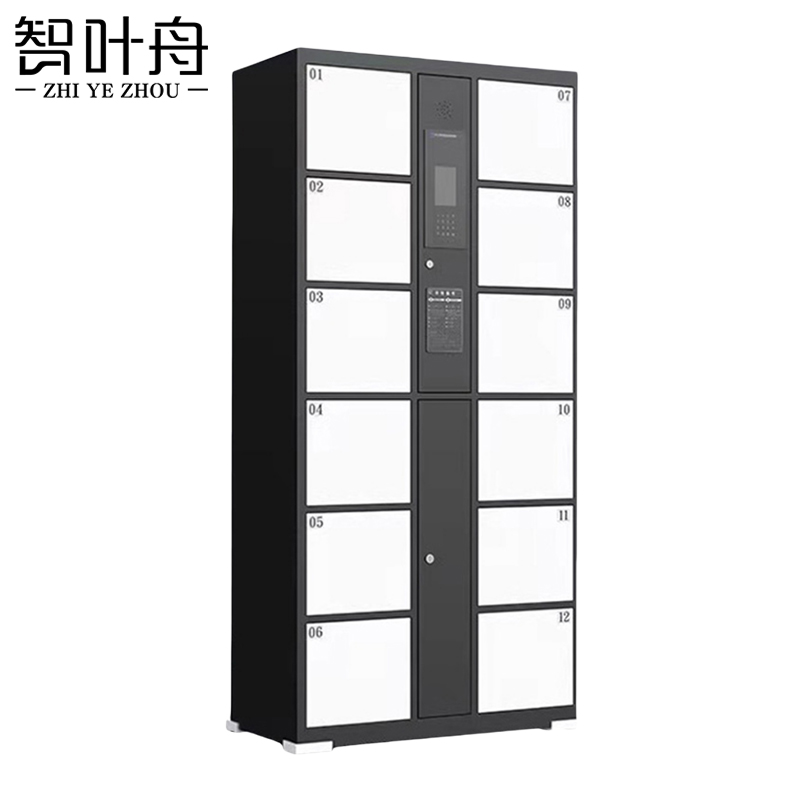 智叶舟智能储物柜人脸识别12门850*460*1800mm台高清大图