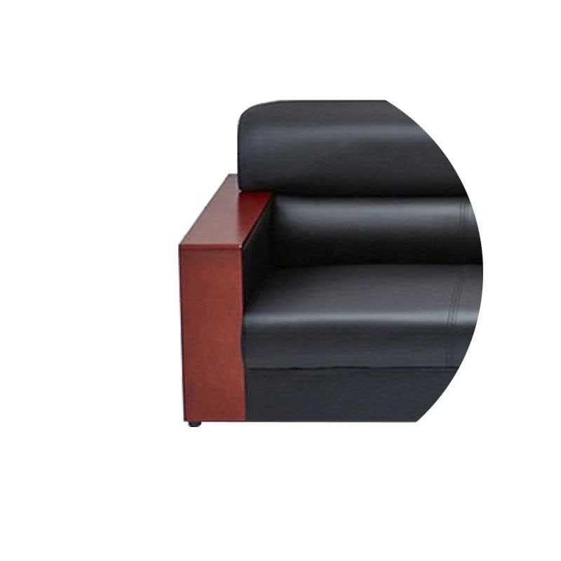 富和美皮艺沙发办公沙发接待会客办公室家具办公沙发54三人位沙发图片