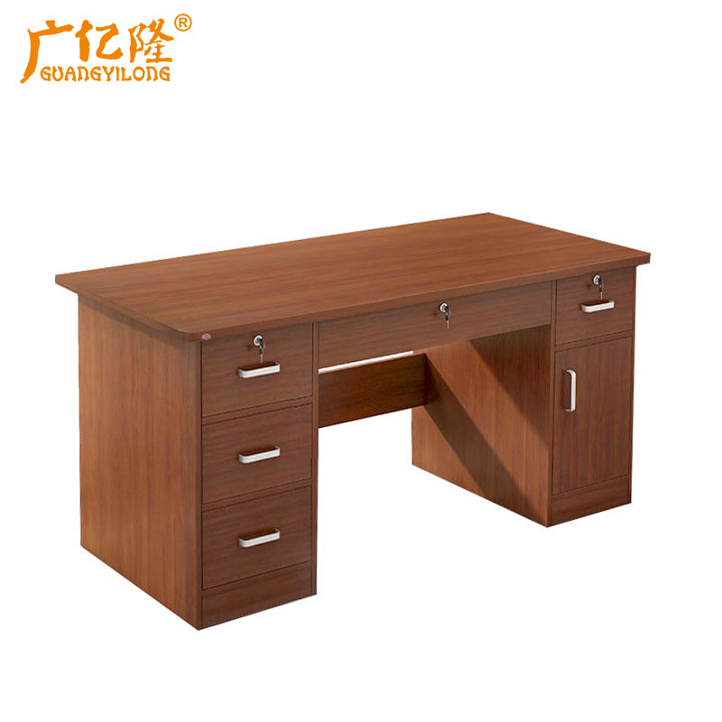 广亿隆木质电脑桌职员办公桌1.2米原木色WH-YDZ1260#J/张高清大图