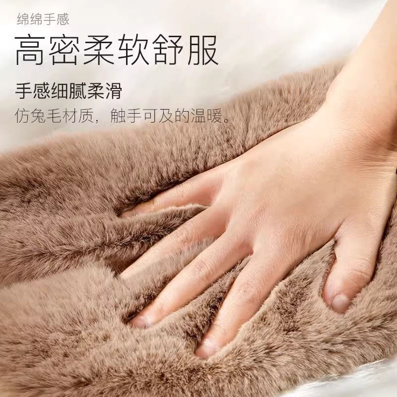 加绒保暖鞋垫男女加厚仿兔毛吸汗防臭羊毛软底舒适超软棉鞋垫冬季3759A高清大图
