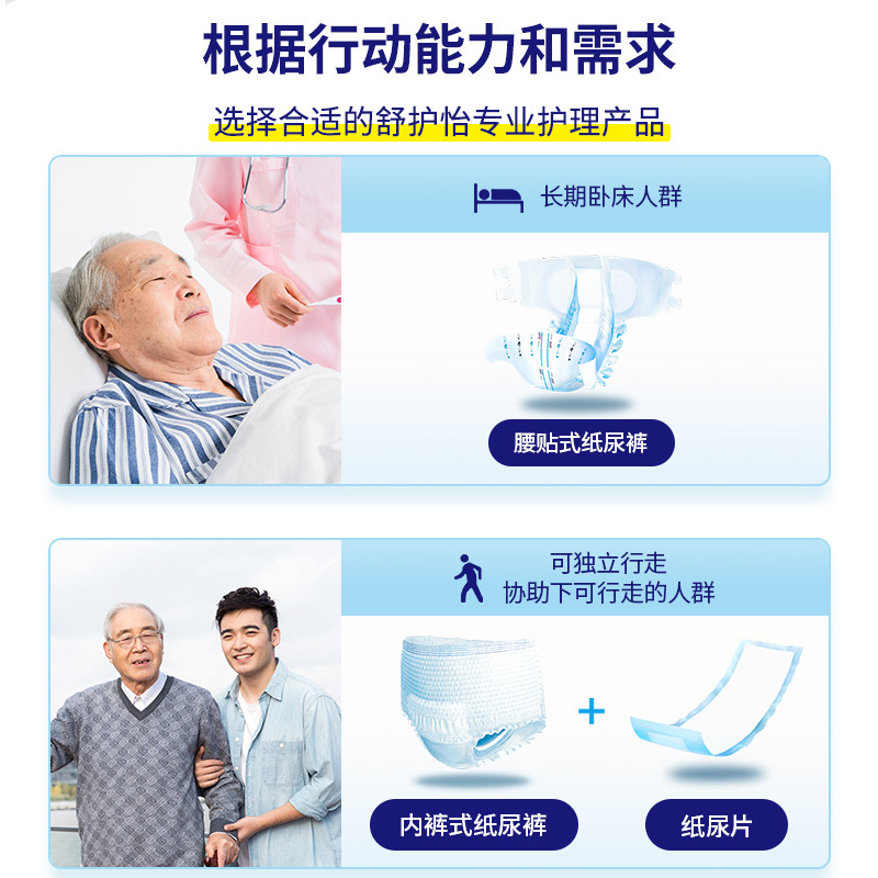 舒护怡抑菌除臭成人活动裤(拉拉裤)L码每箱9片*8包