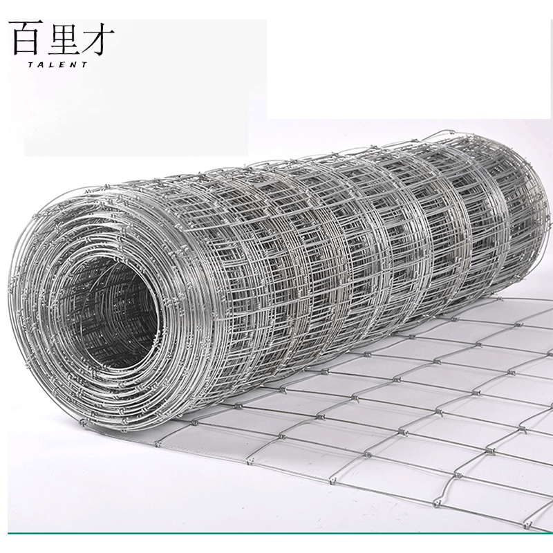 百里才 防护网镀锌铁丝网栅栏防锈草原养殖网 网丝2.2mm*网格10cm*10cm*宽1.5m 平方米图片