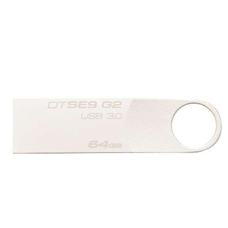 金士顿(Kingston)DTSE9G2 64GB USB3.0 U盘高速大容量金属不锈钢耐磨优盘64g闪存盘银色