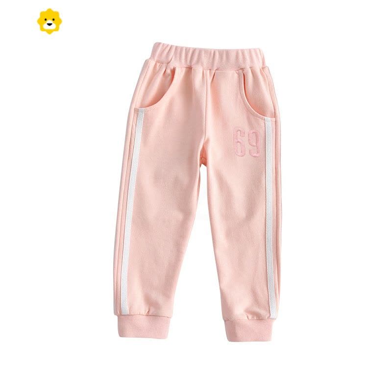 喻娄女童裤子春秋20新款小女孩宽松休闲薄款长裤童装百搭运动裤套装图片