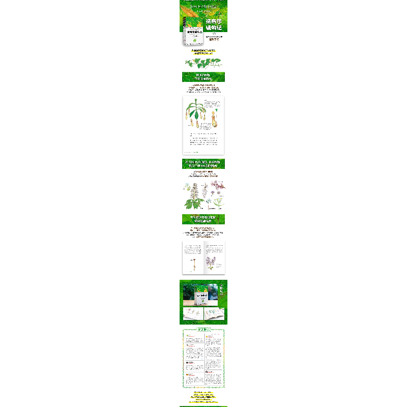 正版新书]法布尔植物记 手绘珍藏版(2册)(法)法布尔(Jean-Henri高清大图
