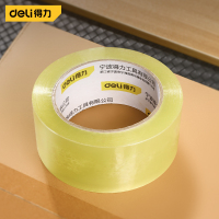 得力（deli）封箱胶带(透明黄) 60mm*100y*48μm 6卷/筒 1筒装 DL604810