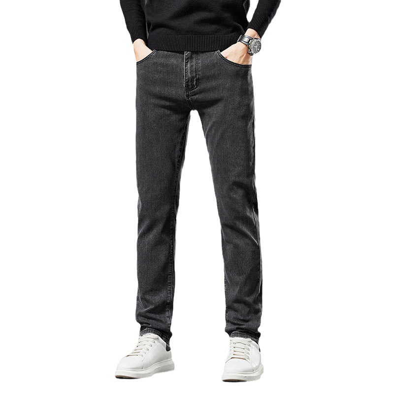 秋冬新款男牛仔裤男弹力舒适不紧绷休闲裤男士潮牌百搭直筒裤_897_936_219高清大图