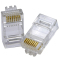 柯菲林 FT-R45T5E3 RJ45超五类非屏蔽水晶头透明(盒)