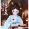 叶罗丽娃娃仙子三生三世十里桃花白浅白风九定制叶萝莉改妆娃全套 青丘女帝-白浅(蓝衣款) 送61元大礼包+2衣1鞋1发