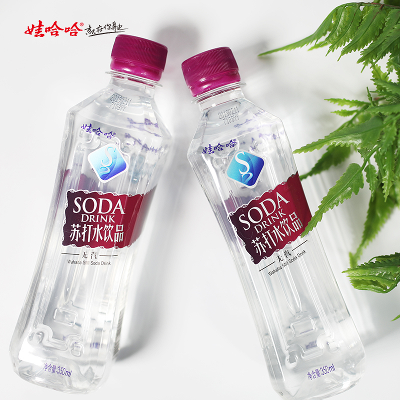 [娃哈哈官方]娃哈哈苏打水350ml*12瓶整箱 甜味/无味/薄荷味弱碱性苏打