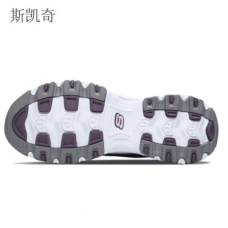 斯凯奇 女粉色休闲老爹鞋 13141-PKPR85 双高清大图