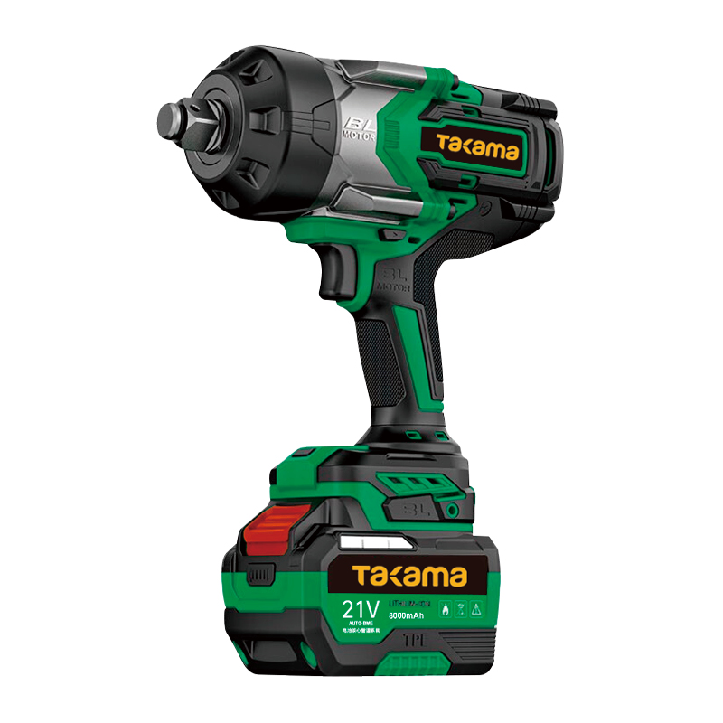 高松takama 充电电动扳手高扭矩冲击扳手18V3/4“（工业级） 1台 832023（8.0A两电一充）高清大图