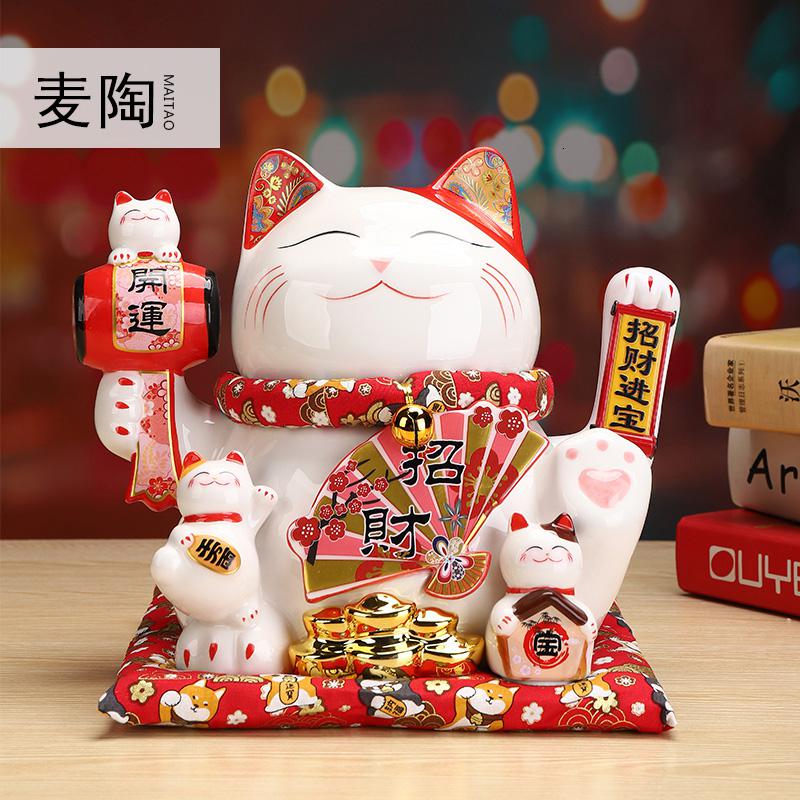 美帮汇猫家居开业电动摇手店铺礼品发财猫大小号陶瓷摆件高清大图