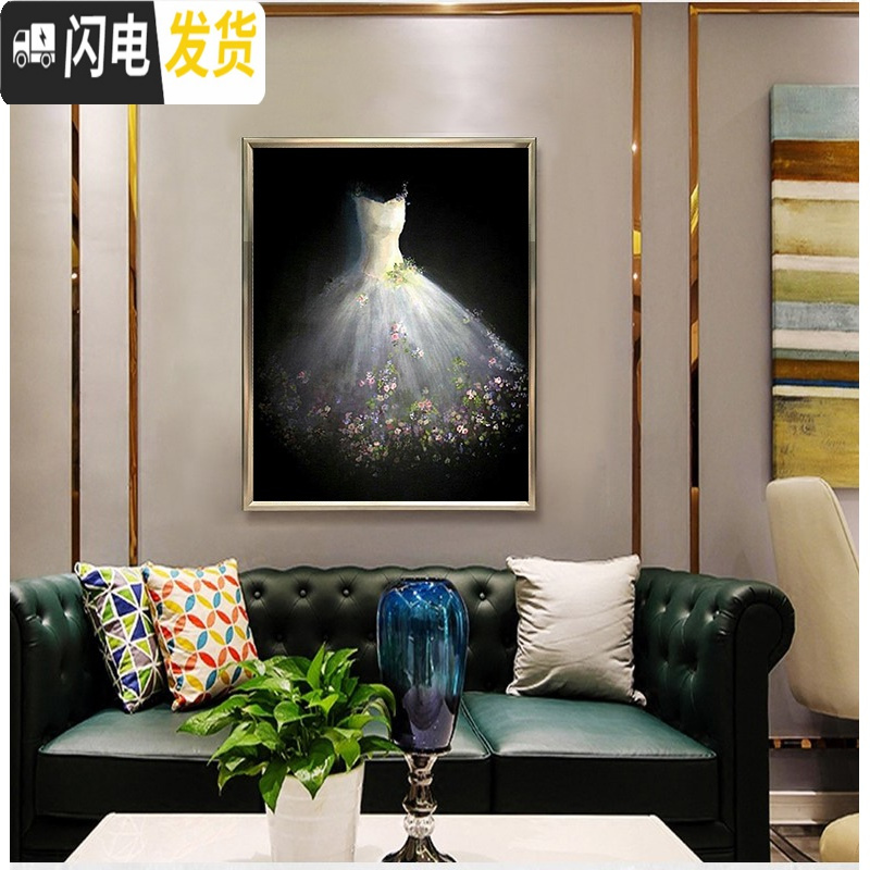 三维工匠钻石画2019年新款5D满钻小件婚纱小幅卧室点粘贴水晶砖 满钻[60*73cm]梦幻婚纱AB钻,钻量多配3十字绣