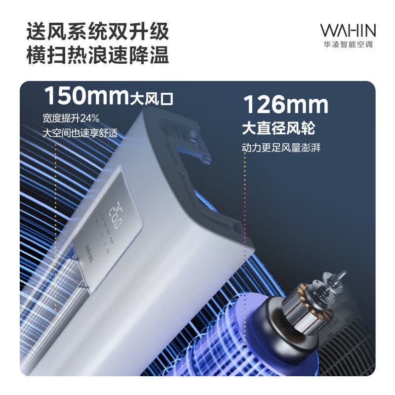 华凌(WAHIN)空调大3匹柜机超省电Pro巨省电新一级能效变频冷暖立式柜机智能空调正品KFR-72LW/N8HA1Ⅲ图片