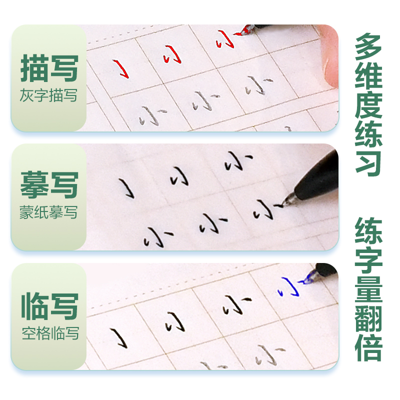 行楷一本通+控笔训练+7000字 [正版]字帖吴玉生行楷一本通练字帖成人钢笔控笔训练字帖行书字帖练字成年男初中学生考研练高清大图