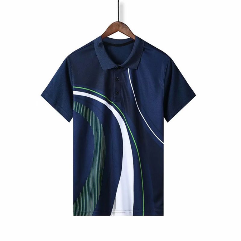 健訫奕天羽毛球乒乓球排球服AL483A 深蓝色 M