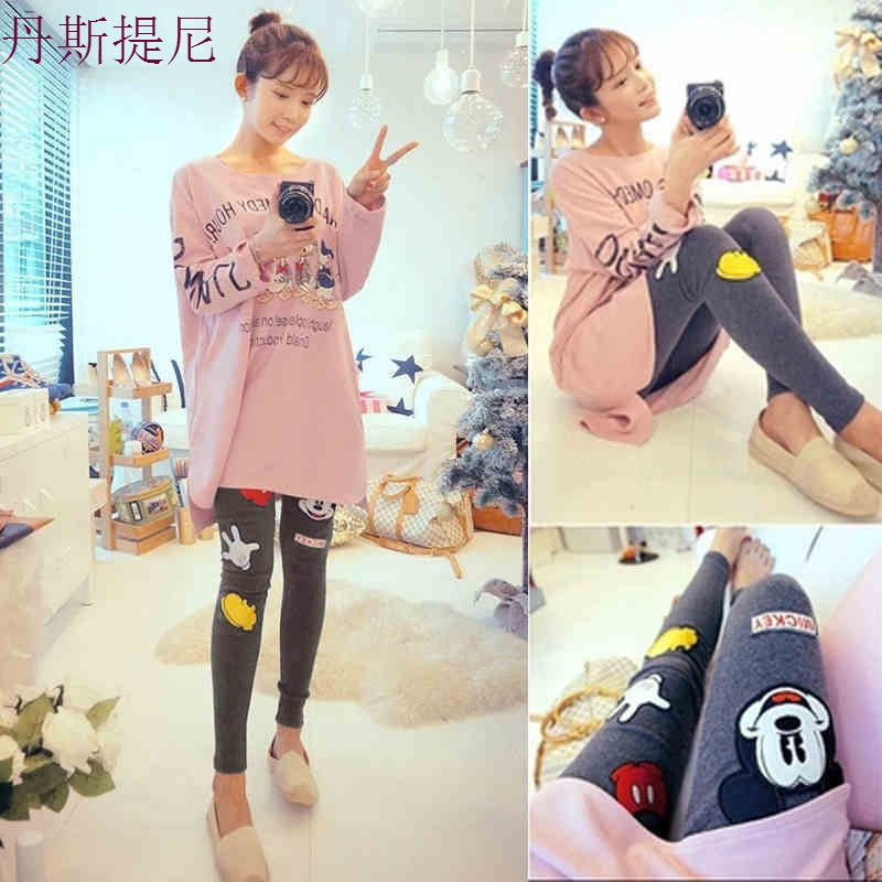 少女甜美可爱宽松韩版纯棉睡衣长袖春秋夏薄款家居服女式休闲套装