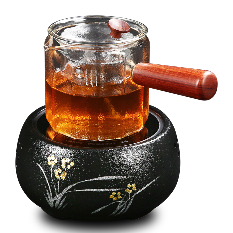 电陶炉黄金蛋玻璃壶烧水壶耐高温煮茶壶煮茶器套装家用茶炉电热小型