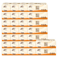 清风抽纸原木纯品可湿水卫生纸3层100抽*30包BR12XSC30BC(包装随机)