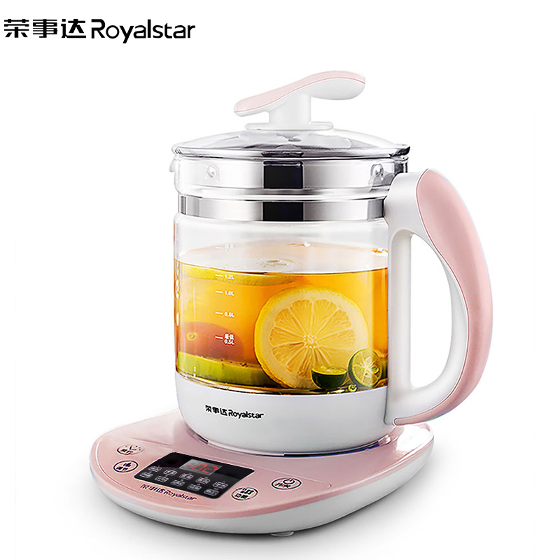 荣事达(Royalstar)养生壶1.5L YSH1591多功能电热水壶高硼硅玻璃壶触控式煎药壶花茶器煲茶壶烧水壶
