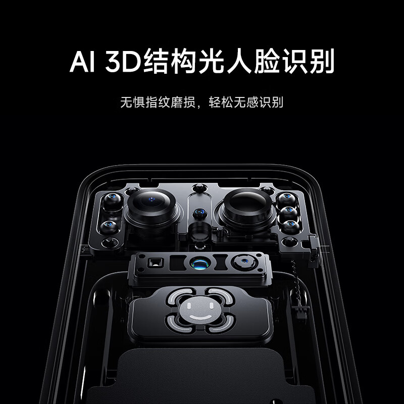 小米(MI)智能门锁2Pro 3D结构光人脸开锁AI智能猫眼指纹锁电子锁NFC密码锁高清大图