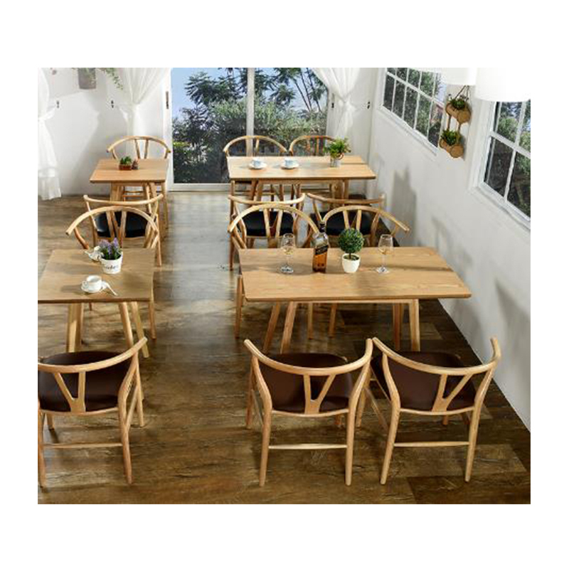 德诚和(DECHENGHE)休闲椅餐厅餐椅实木椅子办公室洽谈椅高清大图