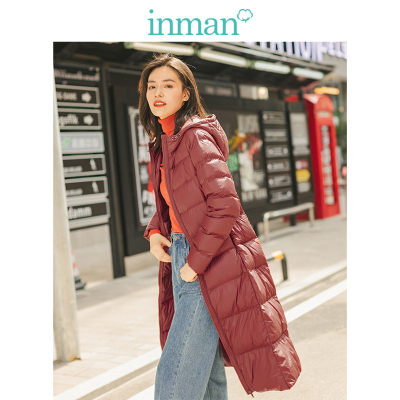 238元包邮   茵曼  时尚连帽轻薄羽绒服