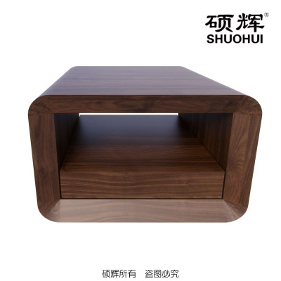 [硕辉]ETJ-01F07方几 现代实木油漆办公长条茶几 70*70*45cm