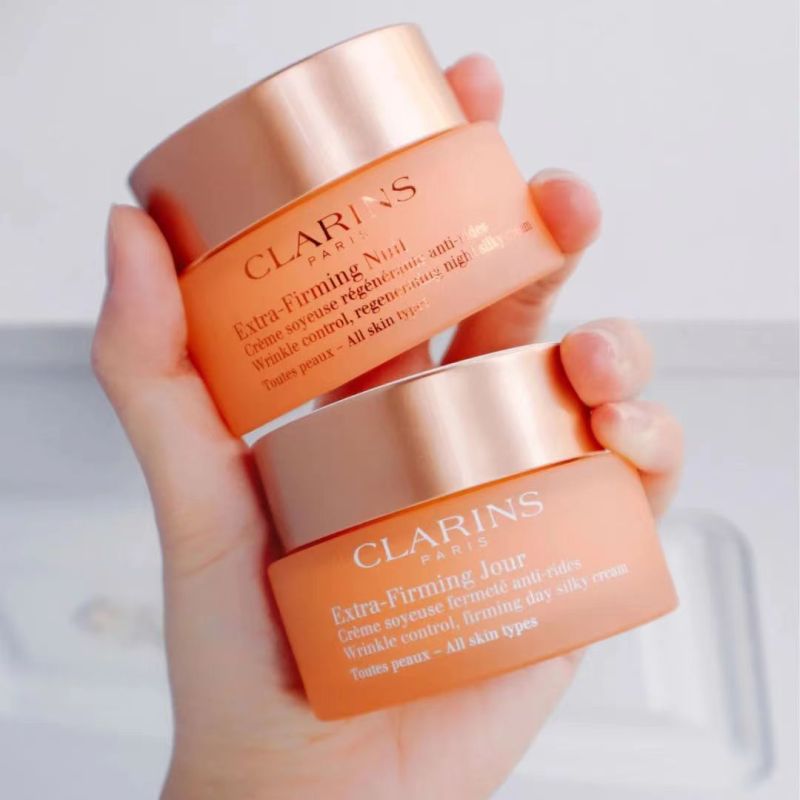 Clarins娇韵诗弹簧焕颜系列组合套装日霜50ml+晚霜50ml弹簧霜套盒礼盒 弹簧两件套高清大图