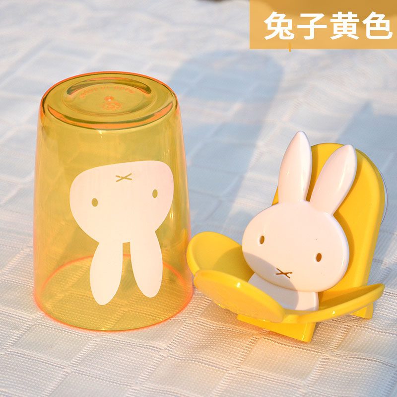 创意卡通漱口杯 情侣牙刷杯 塑料杯子刷牙杯口杯四款可选牙刷挂架