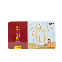 药都仁和阿胶糕固元糕即食纯手工阿胶黑芝麻固元膏方块片正品阿胶膏可搭配阿胶黄芪当归 一盒/30袋/300g 一盒装